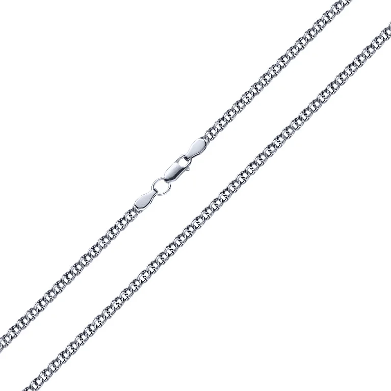 Срібний ланцюжок плетіння бісмарк - 1507513