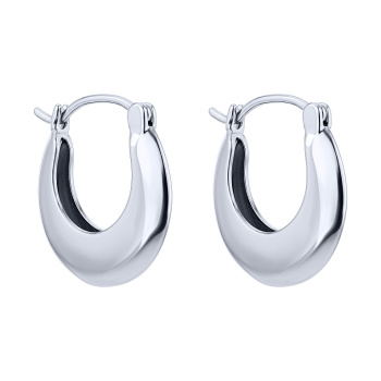 Серьги из серебра в стиле минимализм - 2170942