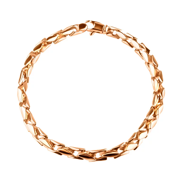 Золотой браслет фантазийное плетение. Артикул 305301: цена, отзывы, фото – купить в интернет-магазине AURUM