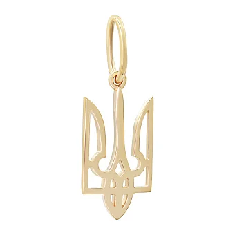 Подвес в красном золоте "Тризуб - Герб Украины" - 1533769