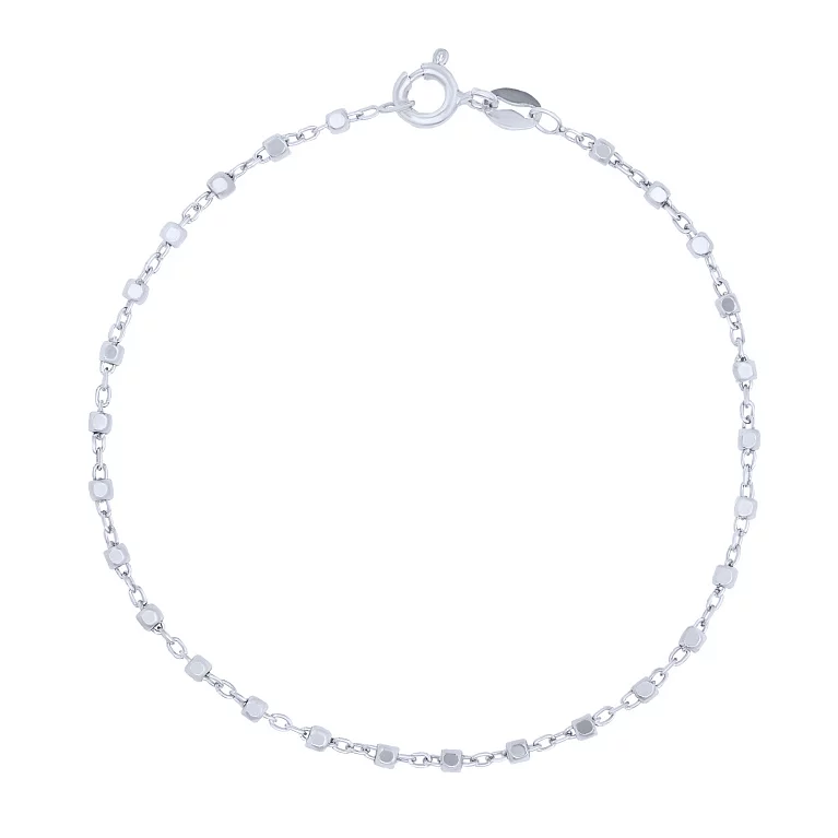 Срібний браслет плетіння якір. Артикул 7509/4253: ціна, відгуки, фото – купити в інтернет-магазині AURUM