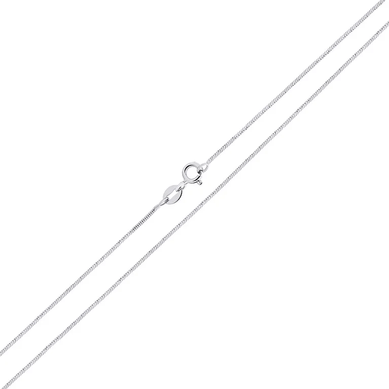 Цепочка из серебра плетение снейк - 1528995