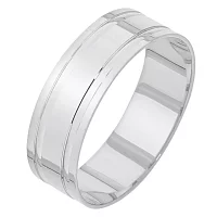 Обручальное кольцо из белого золота. Артикул 238021б: цена, отзывы, фото – купить в интернет-магазине AURUM