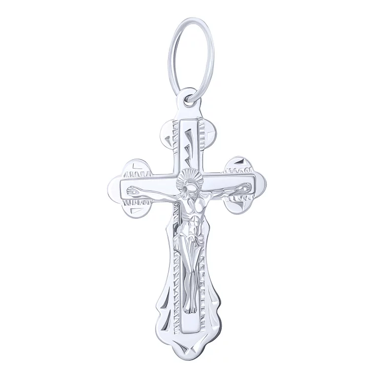 Православний срібний хрестик. Артикул 7504/3103-Р: ціна, відгуки, фото – купити в інтернет-магазині AURUM
