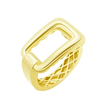 Кольцо в геометрическом стиле из лимонного золота - 1798244