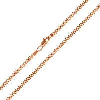 Цепочка с плетением якорный бисмарк в красному золоті - 648765