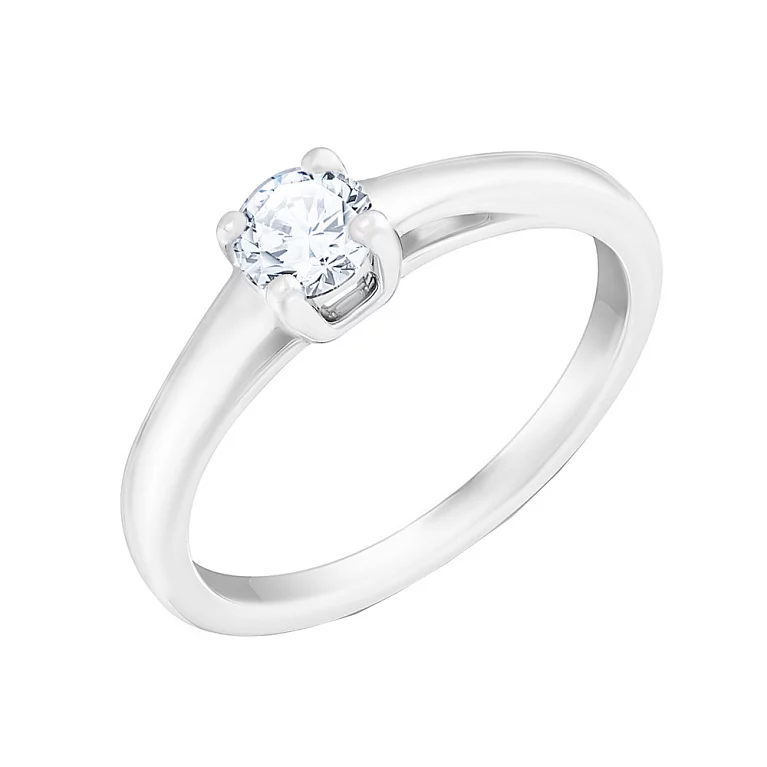 Золотое кольцо с бриллиантом. Артикул К341258030б: цена, отзывы, фото – купить в интернет-магазине AURUM