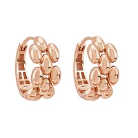 Серьги-кольца из красного золота "Геометрия" - 2054989