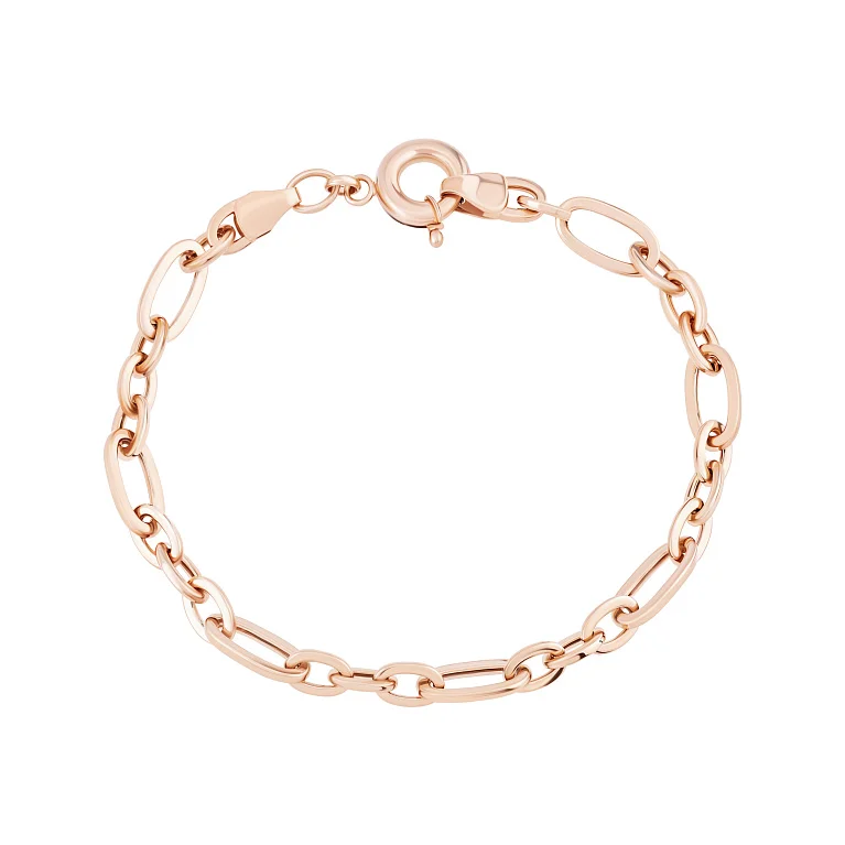 Браслет з червоного золота у якірному плетіння - 2107964