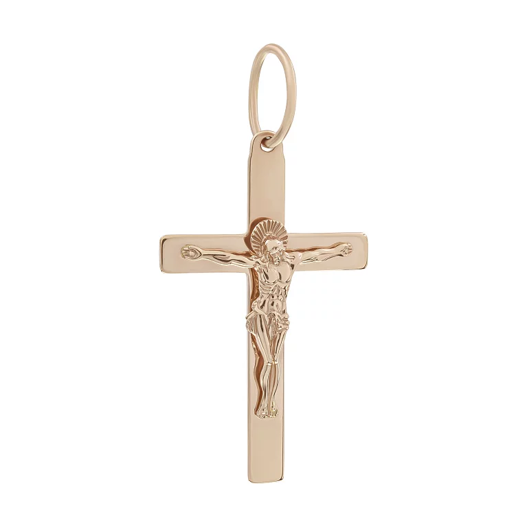 Крест из красного золота. Артикул 115: цена, отзывы, фото – купить в интернет-магазине AURUM