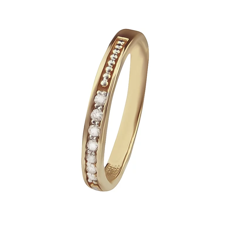 Золотое кольцо с бриллиантами. Артикул 800080/01/1/8566: цена, отзывы, фото – купить в интернет-магазине AURUM