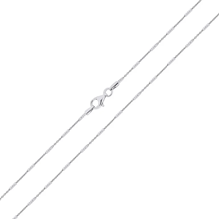 Ланцюжок зі срібла зі вставками якірне плетіння - 1503724