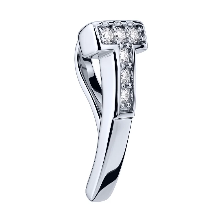 Серебряный подвес с дорожками фианитов - 2159908