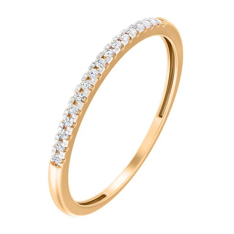 Кольцо из красного золота с бриллиантами. Артикул К011123005: цена, отзывы, фото – купить в интернет-магазине AURUM