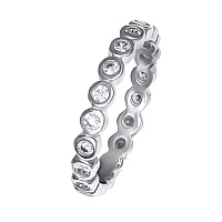 Серебряное кольцо с цирконием. Артикул 7501/1115: цена, отзывы, фото – купить в интернет-магазине AURUM