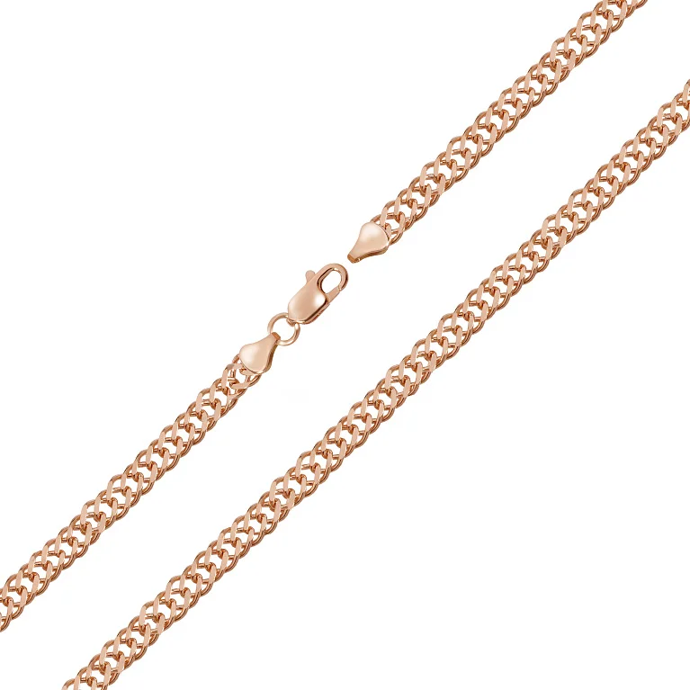 Цепочка из красного золота плетение рембо - 973083