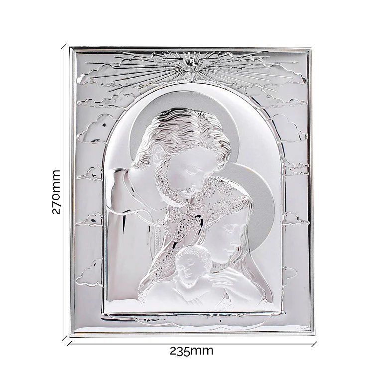 Икона "Святое Семейство" серебряная - 1788812