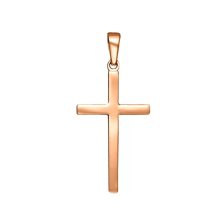 Хрест у червоному золоті. Артикул 3010264101: ціна, відгуки, фото – купити в інтернет-магазині AURUM