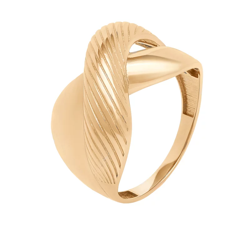 Широкое кольцо из красного золота. Артикул 1010516101: цена, отзывы, фото – купить в интернет-магазине AURUM