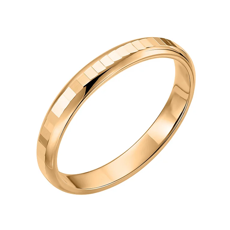 Обручка у червоному золоті  - 2221168