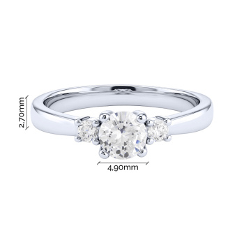 Серебряное кольцо с фианитами - 2291291