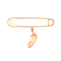 Булавка из красного золота с подвеской Ножка. Артикул 360033: цена, отзывы, фото – купить в интернет-магазине AURUM