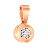 Подвес в красном золоте с фианитами - 466306