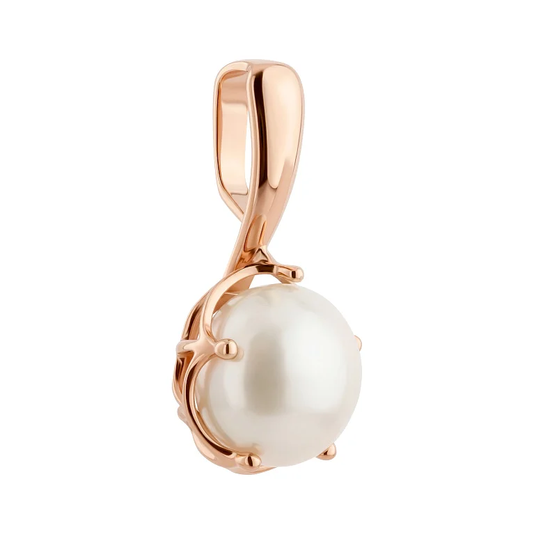 Подвес из красного золота с жемчужиной - 2189270