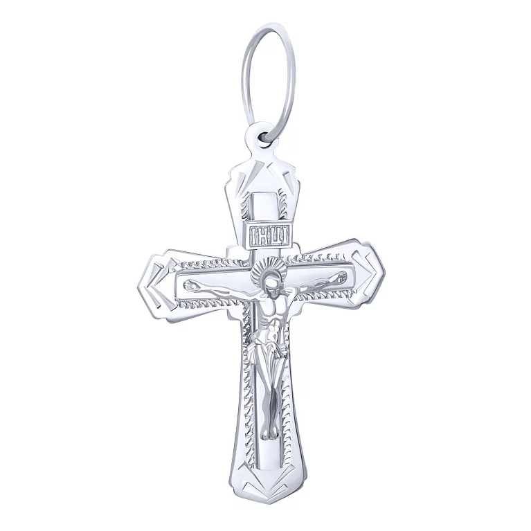 Православный серебряный крестик. Артикул 7504/3216-Рин: цена, отзывы, фото – купить в интернет-магазине AURUM