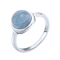 Серебряное кольцо с аквамарином - 2055049