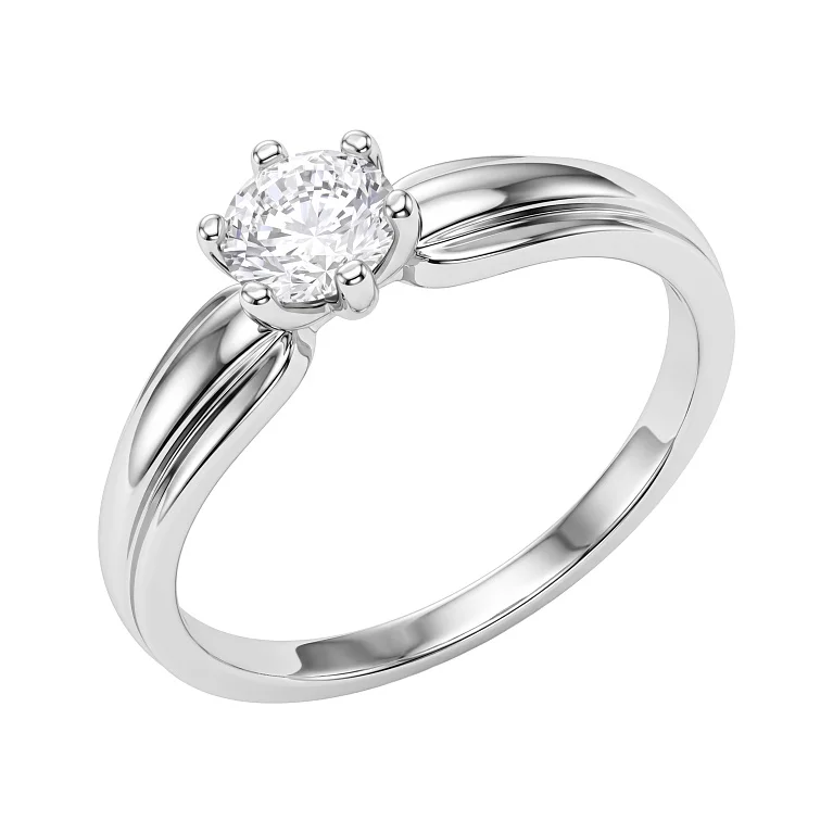 Cеребряное кольцо с фианитом - 2186964