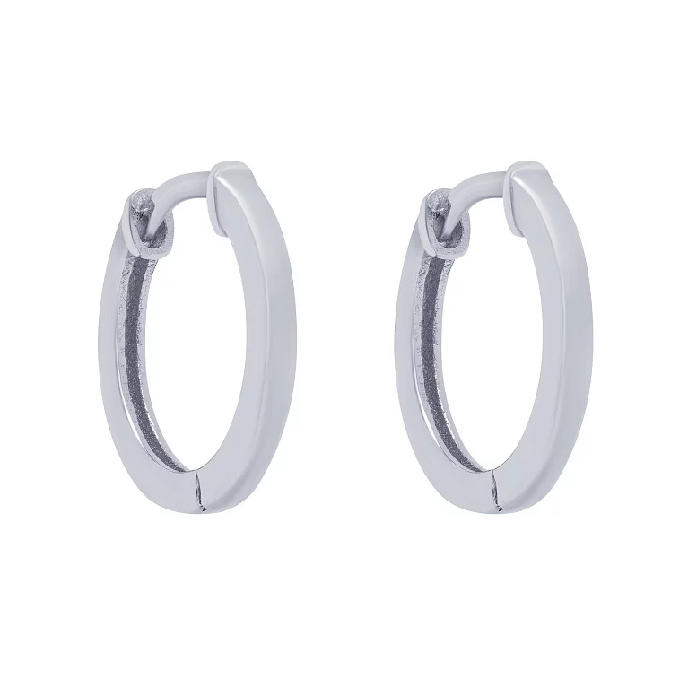 Срібні сережки-кільця. Артикул 7502/С2/1230: ціна, відгуки, фото – купити в інтернет-магазині AURUM