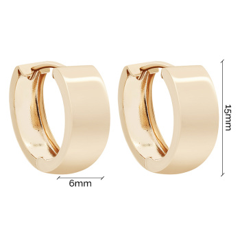Серьги-кольца из красного золота - 1542053
