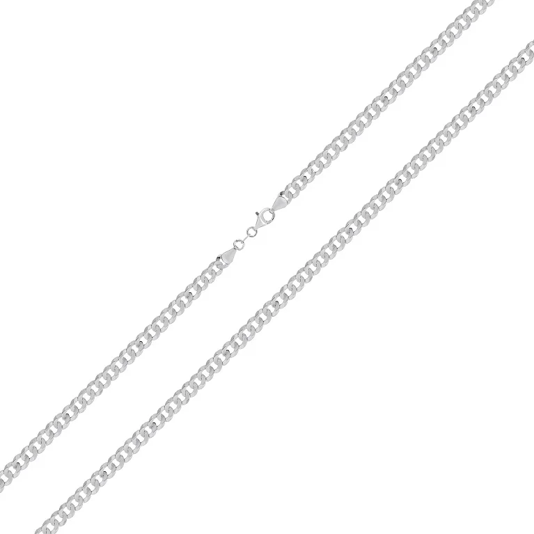 Серебряная цепочка плетение панцирное - 1668941