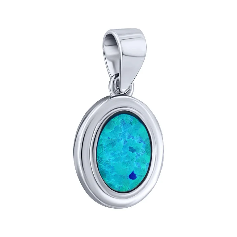 Срібний підвіс з опалом - 2080915