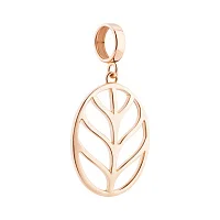 Підвіс із червоного золота "Листок" - 2147362