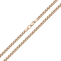 Цепочка из красного золота с плетением Бисмарк. Артикул 300304: цена, отзывы, фото – купить в интернет-магазине AURUM