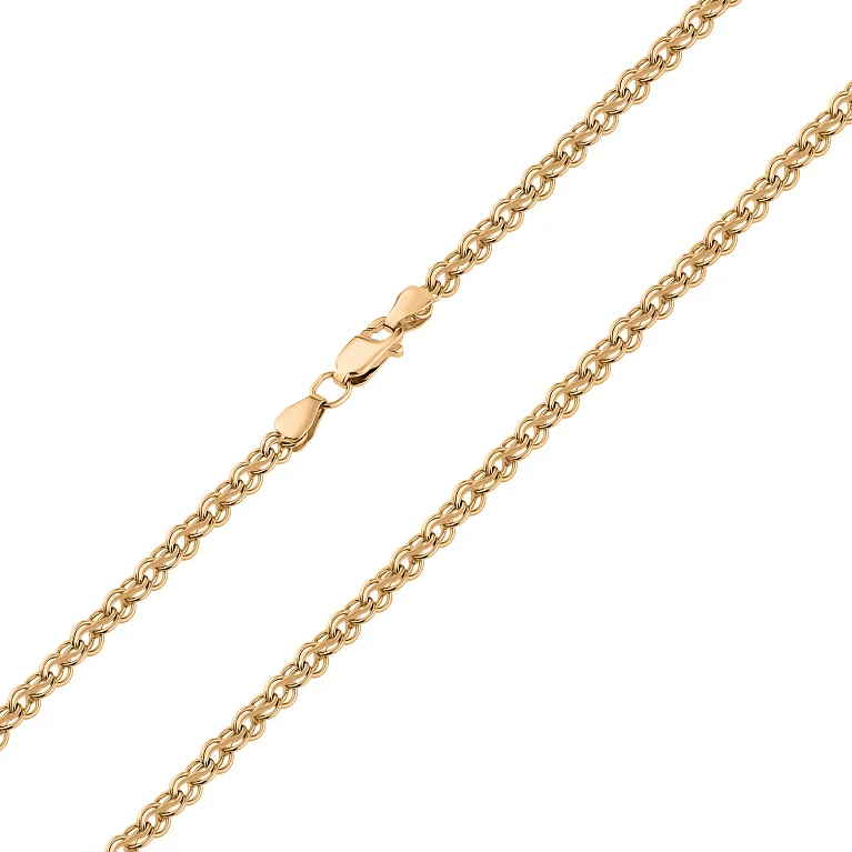 Цепочка из красного золота плетение ручеек - 2193571