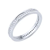 Кольцо в серебре с фианитами - 2087947