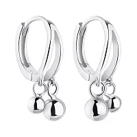 Сережки-кольца с подвесами Шары. Артикул 7502/4790/10: цена, отзывы, фото – купить в интернет-магазине AURUM