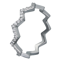 Кольцо серебряное с цирконием. Артикул 7501/ЛК-0303р: цена, отзывы, фото – купить в интернет-магазине AURUM