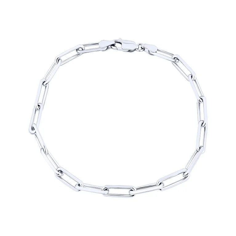 Серебряный браслет плетение якорь - 2167576