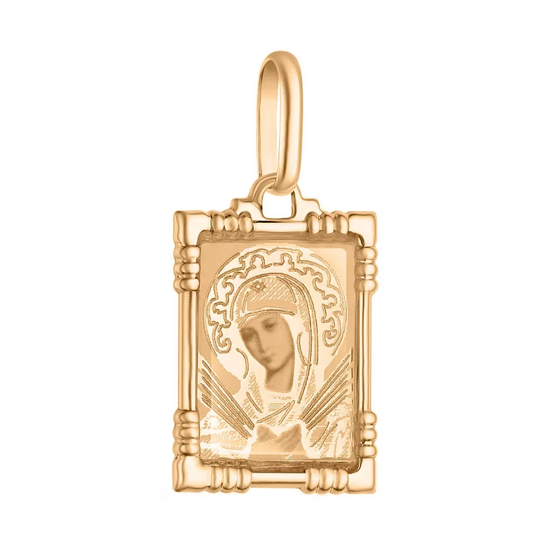 Ладанка золота Божа Матір "Семистрільна". Артикул 401000С: ціна, відгуки, фото – купити в інтернет-магазині AURUM