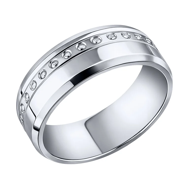 Обручальное кольцо из серебра - 2223370