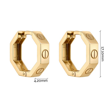 Серьги-кольца из желтого золота - 2126554