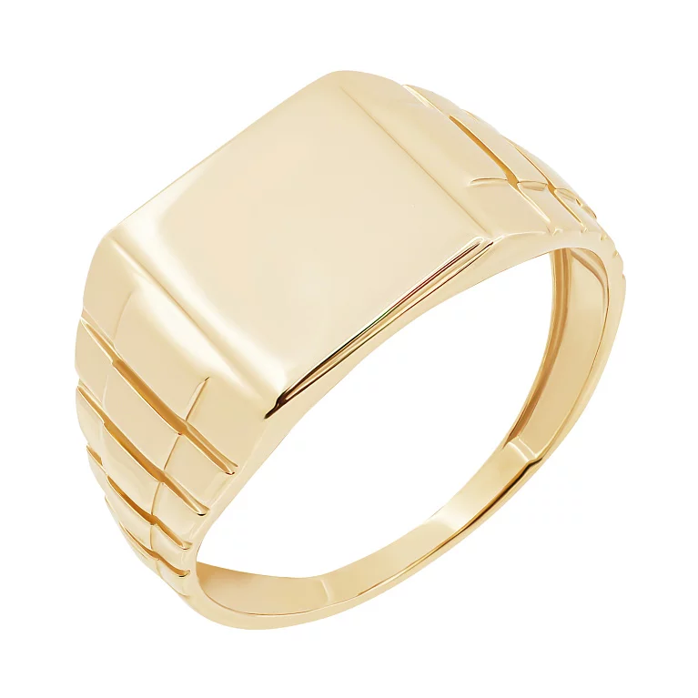 Перстень из красного золота . Артикул 510060: цена, отзывы, фото – купить в интернет-магазине AURUM