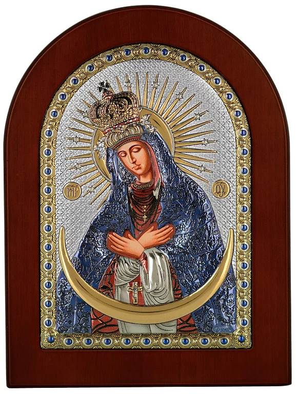 Икона Пресвятая Богородица «Остробрамская». Размер 10x14 см. Артикул MA/E1116DX-C: цена, отзывы, фото – купить в интернет-магазине AURUM