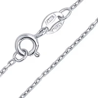 Серебряная цепочка плетение якорь - 686897