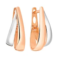 Сережки из комбинированого золота - 972477