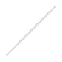 Браслет с цирконием из серебра плетение Фантазия. Артикул 7509/3562: цена, отзывы, фото – купить в интернет-магазине AURUM
